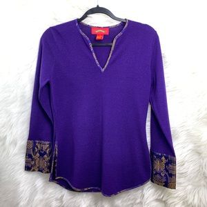 Shanghai Tang women top/blouse 100% wool small